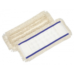 Mop płaski 40cm FLIPPER BASIC InterTom bawełna ecru / kieszeń (opak.50szt.)